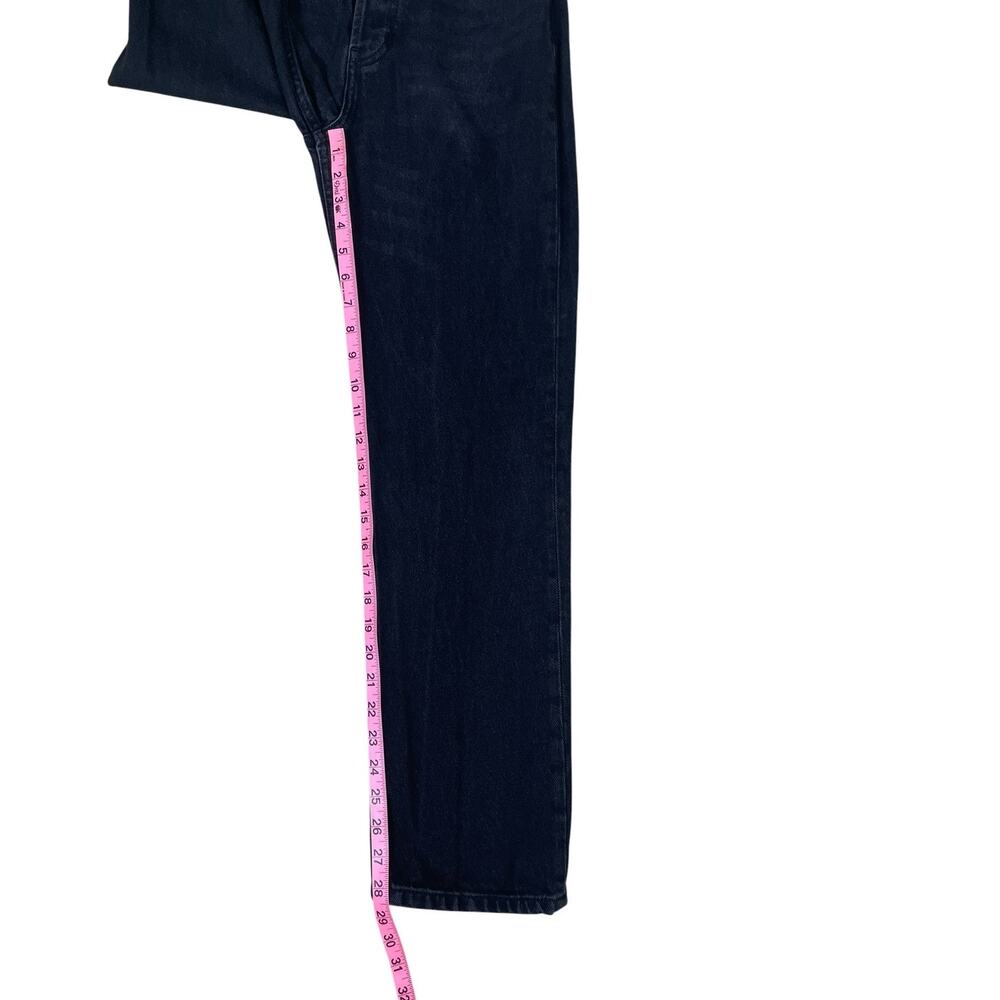 Reformation Cynthia High Rise Straight Leg Jeans Black Size 26 Minimalist Chic - Picture 10 of 13